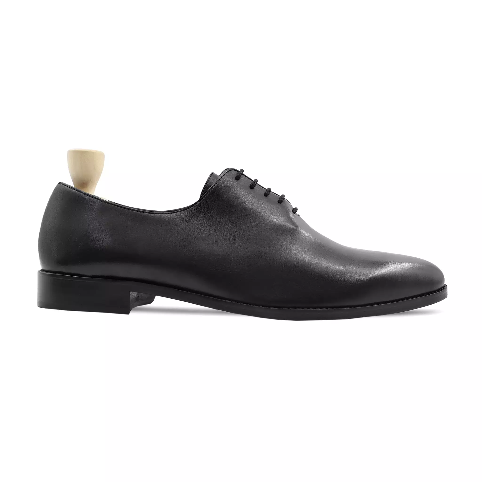 Lagoon - Men's Black Calf Leather Wholecut Shoe