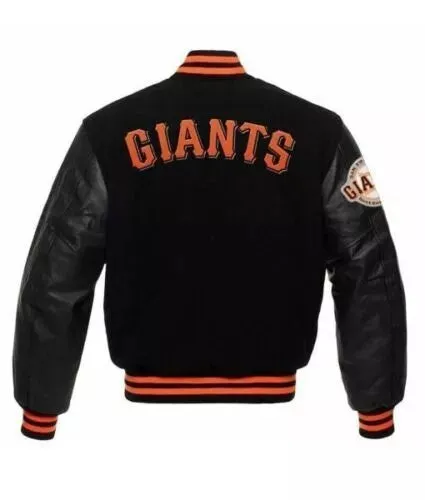 Letterman San Francisco Giants Varsity Jacket Black