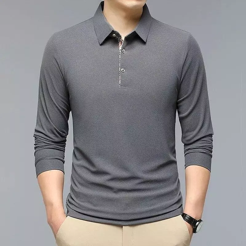 Long Sleeves Polo Shirt for Men