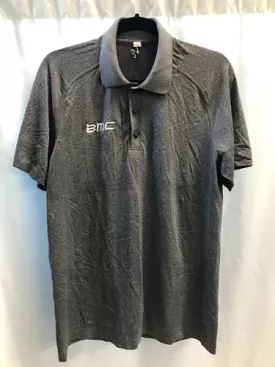 Lululemon Men's Metal Vent Tech BMC Polo Shirt Size Medium Grey USED