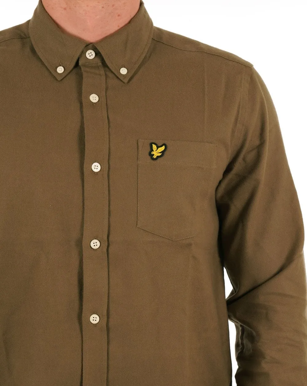 Lyle & Scott Flannel Shirt Khaki