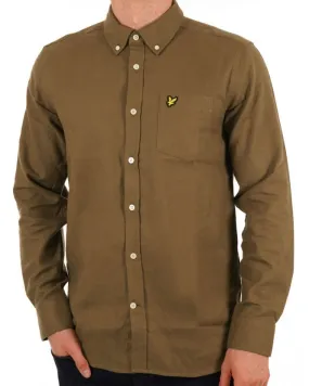 Lyle & Scott Flannel Shirt Khaki