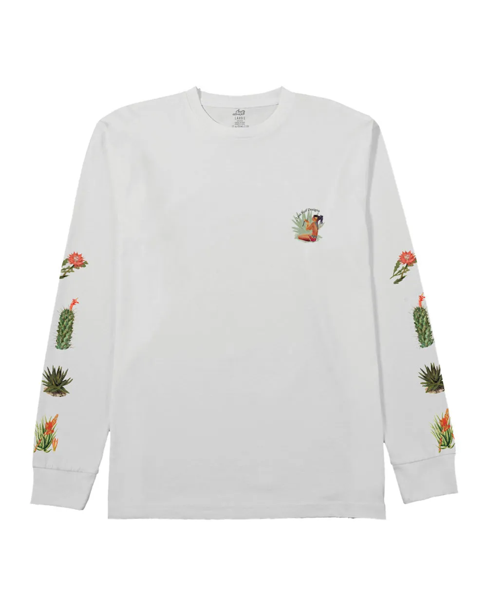 Maya Queen Long Sleeve Tee White