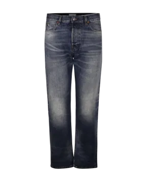 MEN HAIKURE BLUE COTTON BLAKE VINTAGE JEANS