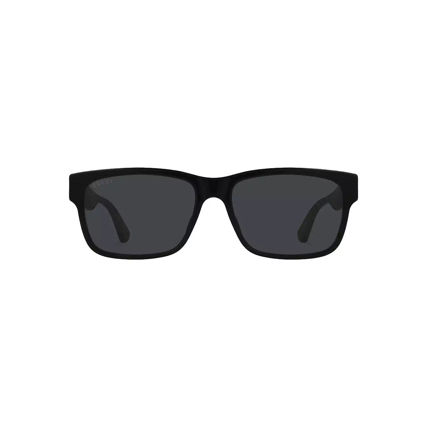 Men's Black Grey Square Sunglasses