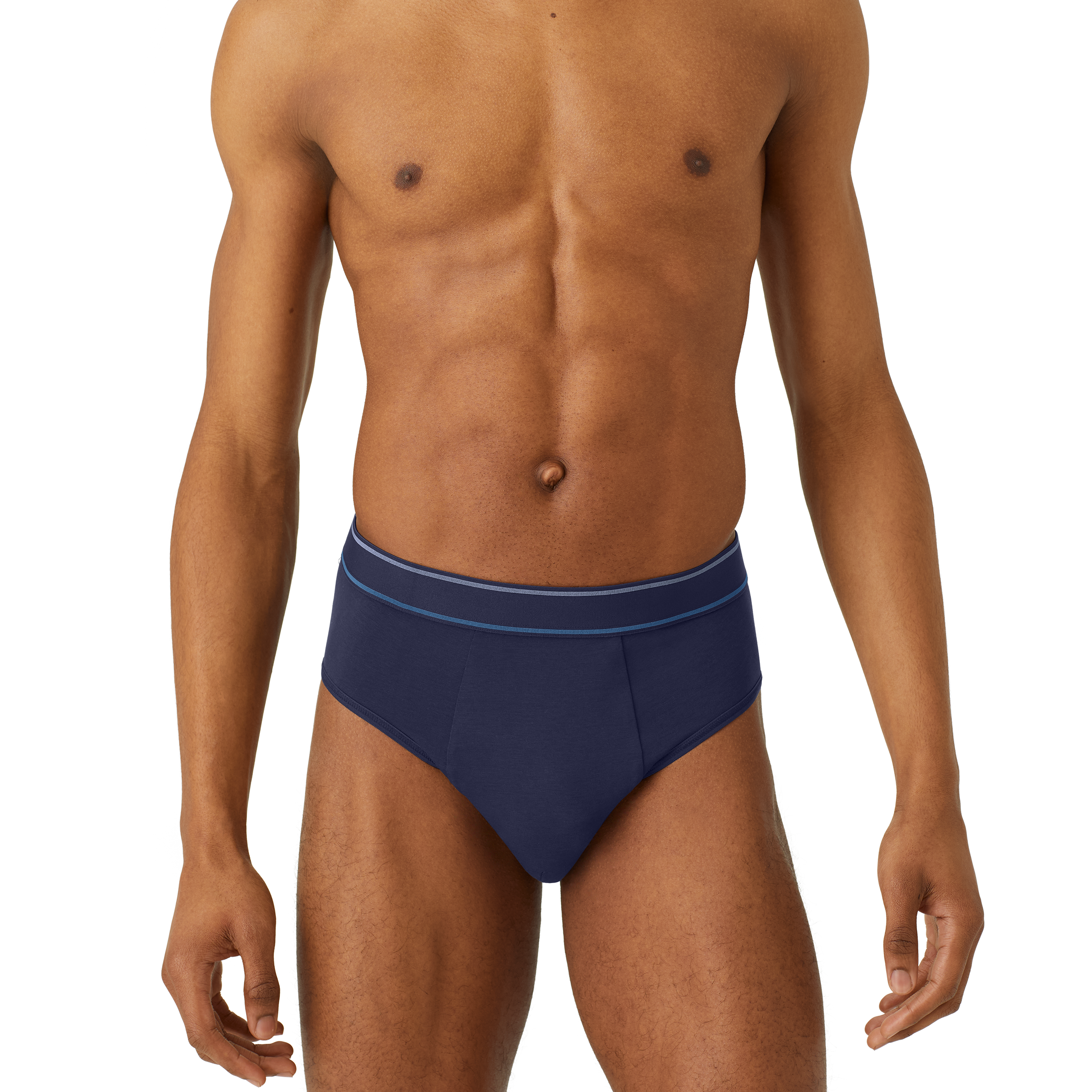 Men's Cotton Modal Blend Flyless Brief 6-Pack