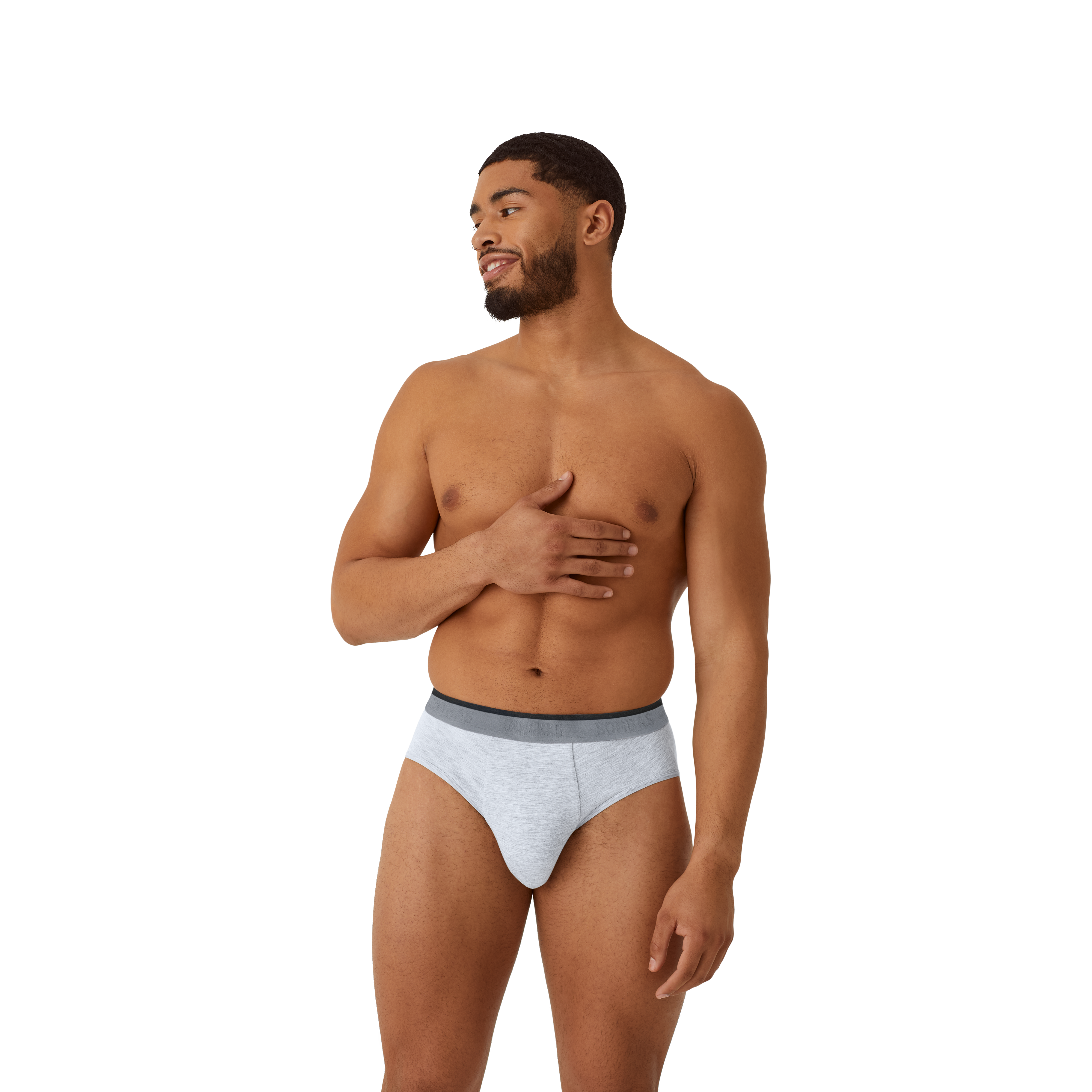 Men's Cotton Modal Blend Flyless Brief 6-Pack