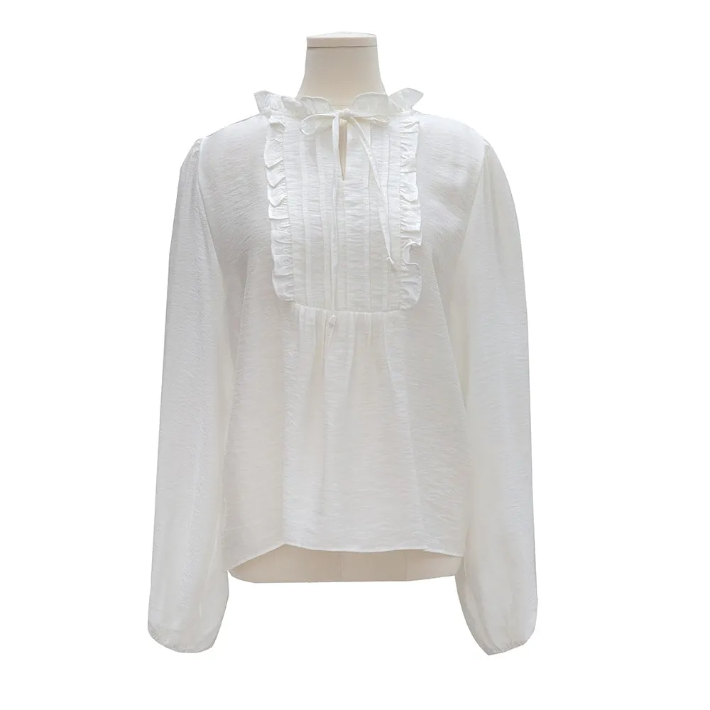 Modal Blouse with Frill Detail OM25