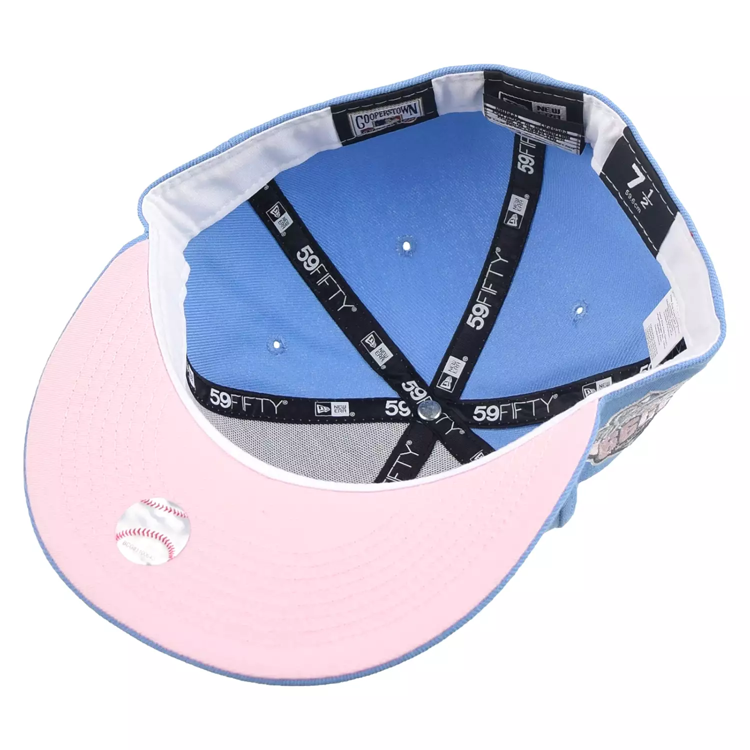 New Era New York Yankees 1999 World Series 59Fifty Men's Fitted Hat Blue-Pink