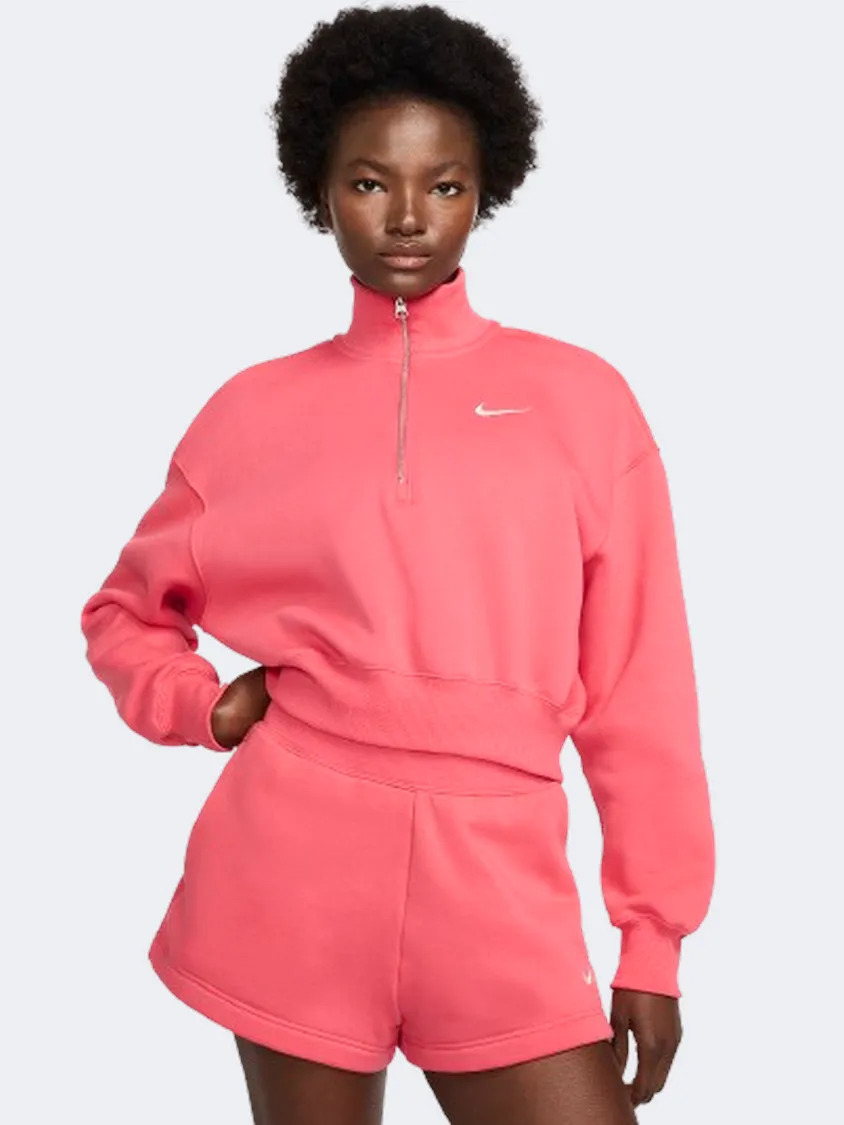 Nike Sportswear Phoenix Fleece Women Lifestyle Long Sleeve Aster Pink/Sail