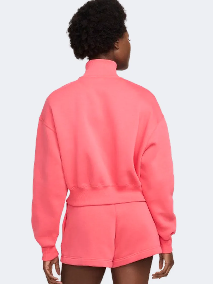 Nike Sportswear Phoenix Fleece Women Lifestyle Long Sleeve Aster Pink/Sail