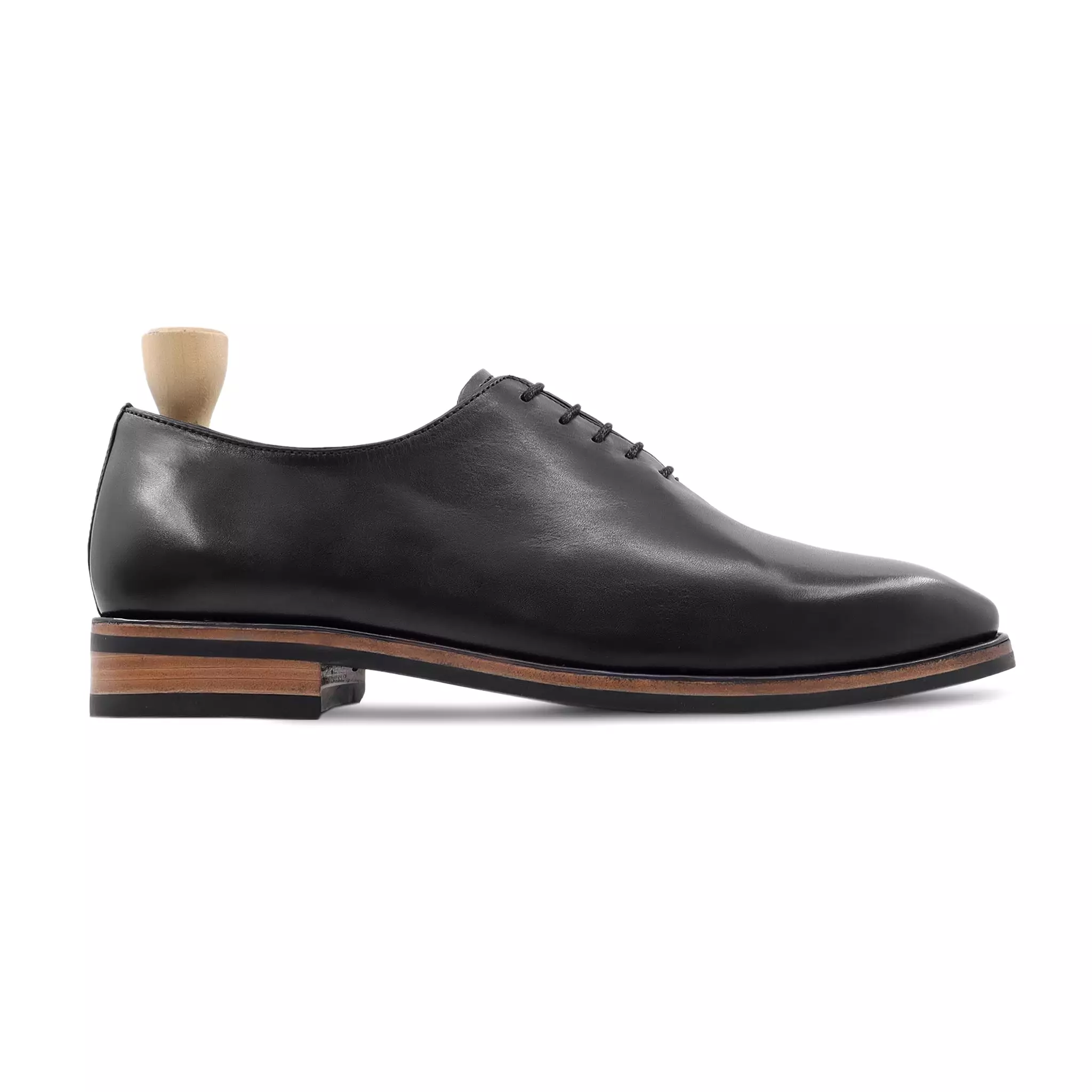 Polt - Men's Black Calf Letaher Wholecut Shoe