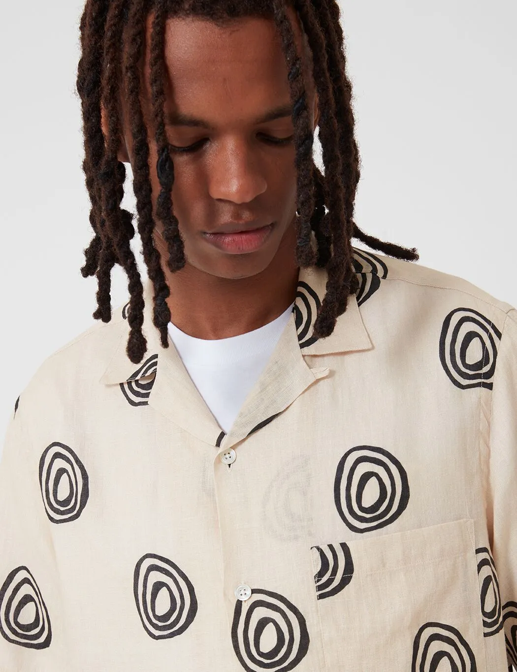 Portuguese Flannel Aboriginal Shirt - Cream