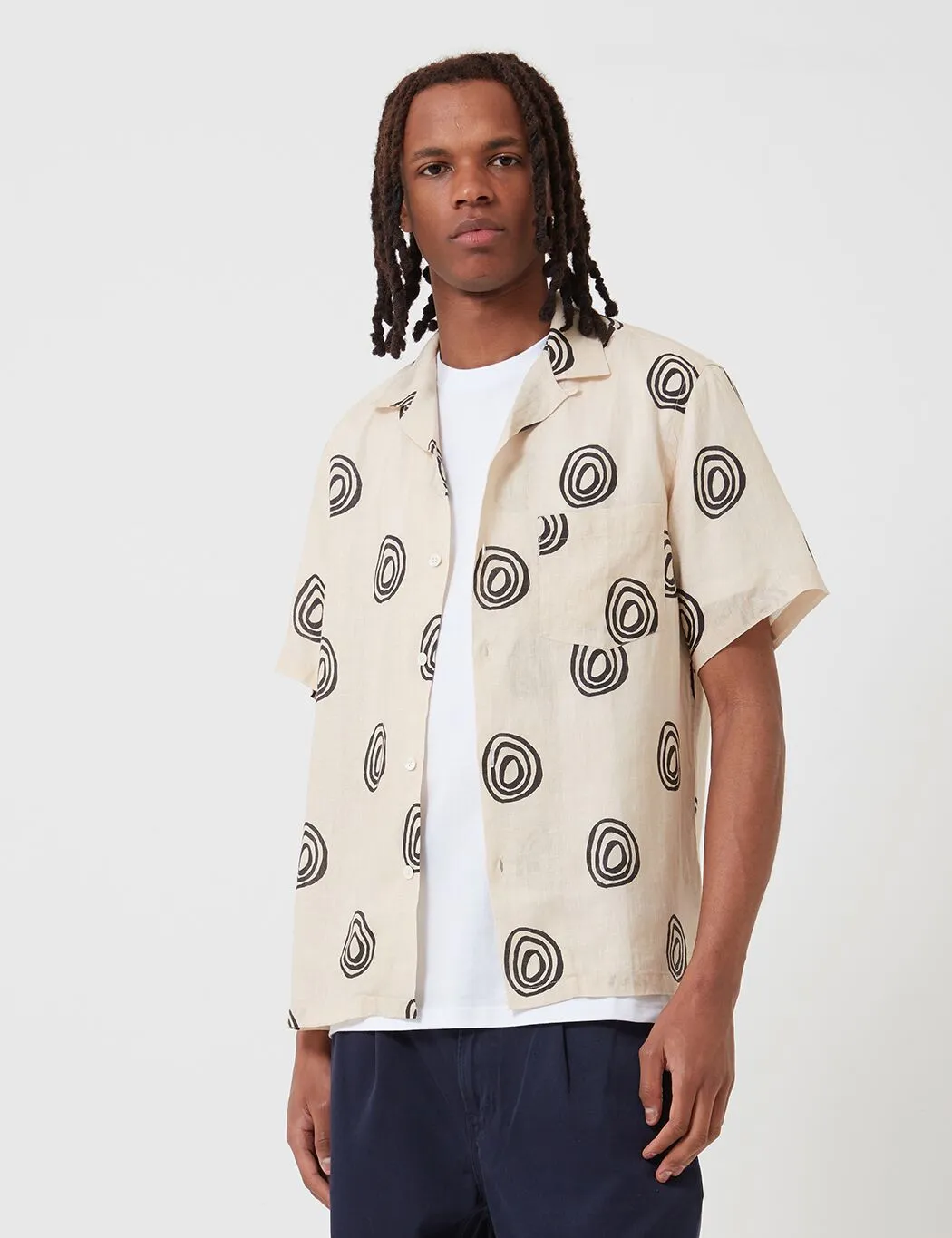 Portuguese Flannel Aboriginal Shirt - Cream