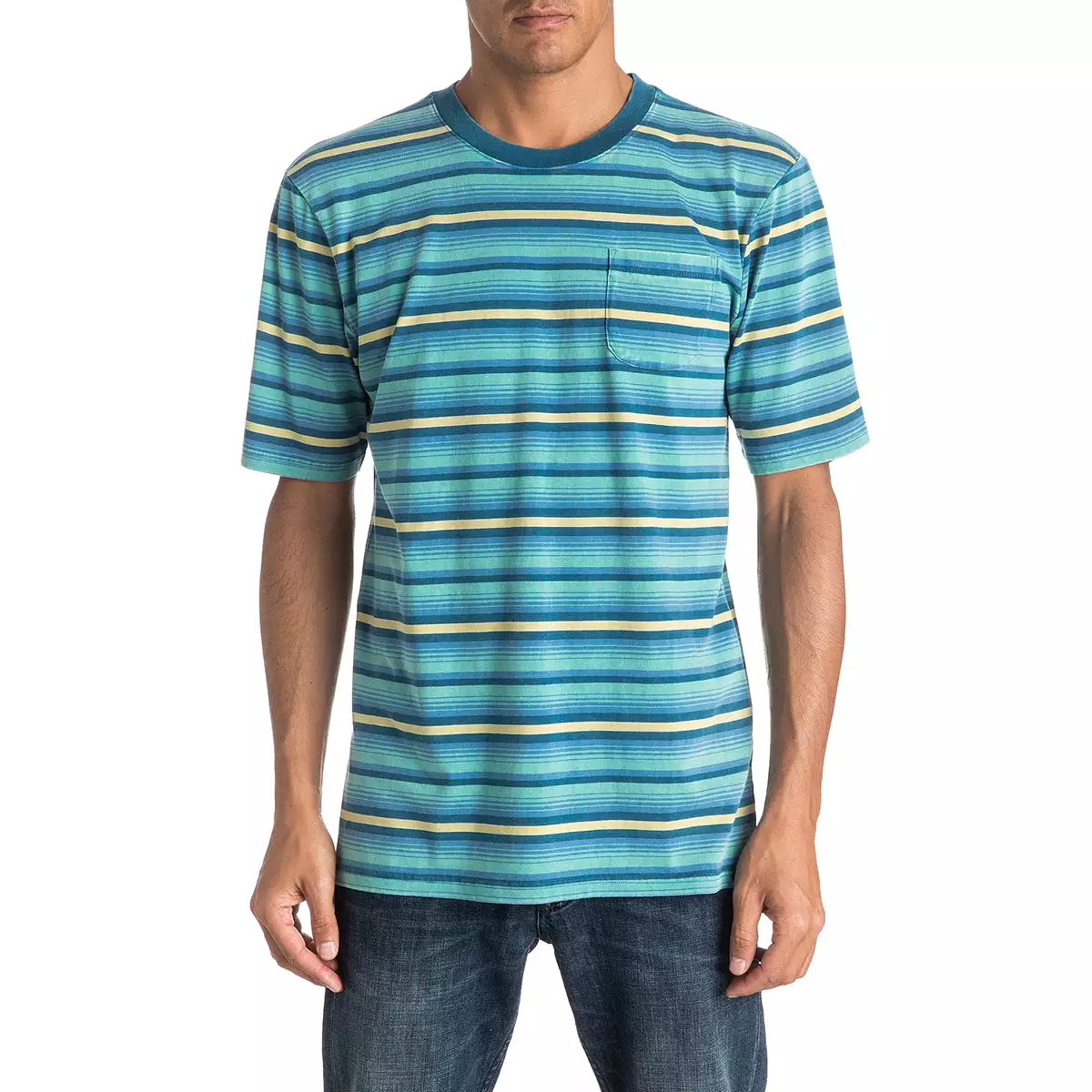 Quiksilver Mata Stripe Pocket Men's Short-Sleeve Shirts (Brand New)