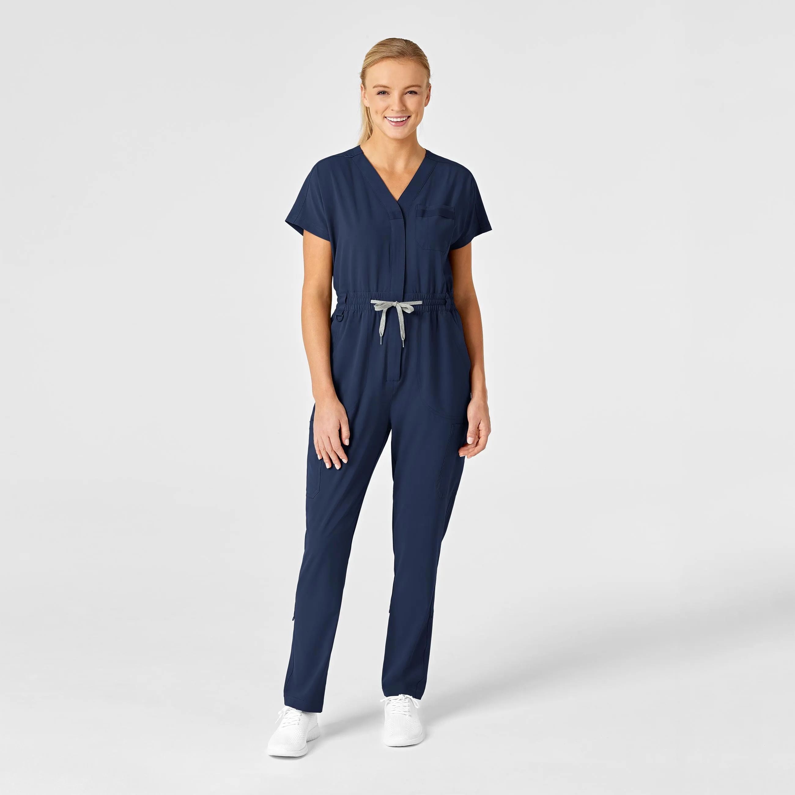 RENEW Women's Zip Front Jumpsuit - Navy