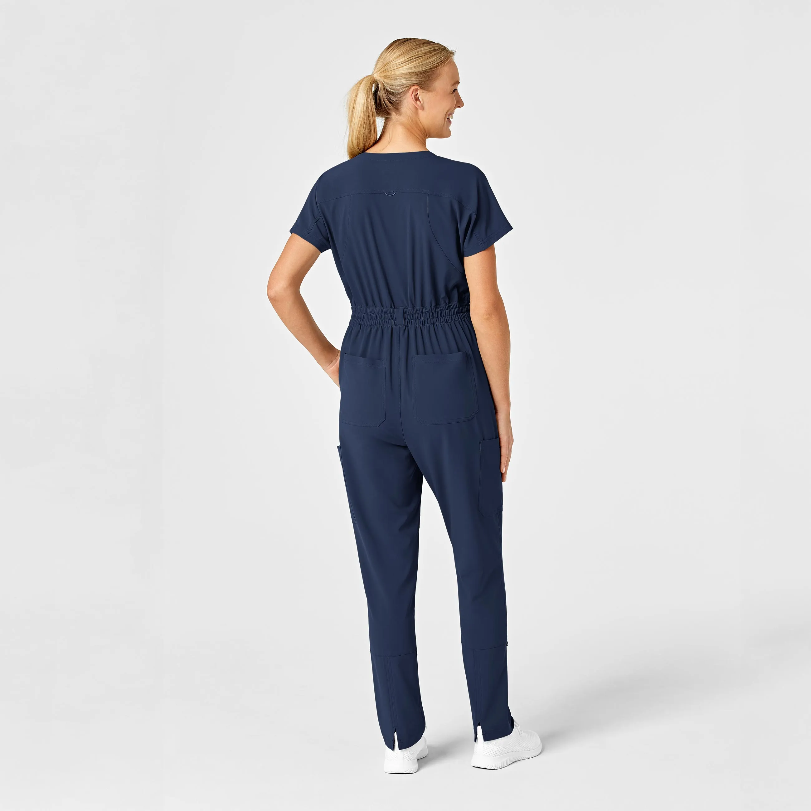 RENEW Women's Zip Front Jumpsuit - Navy