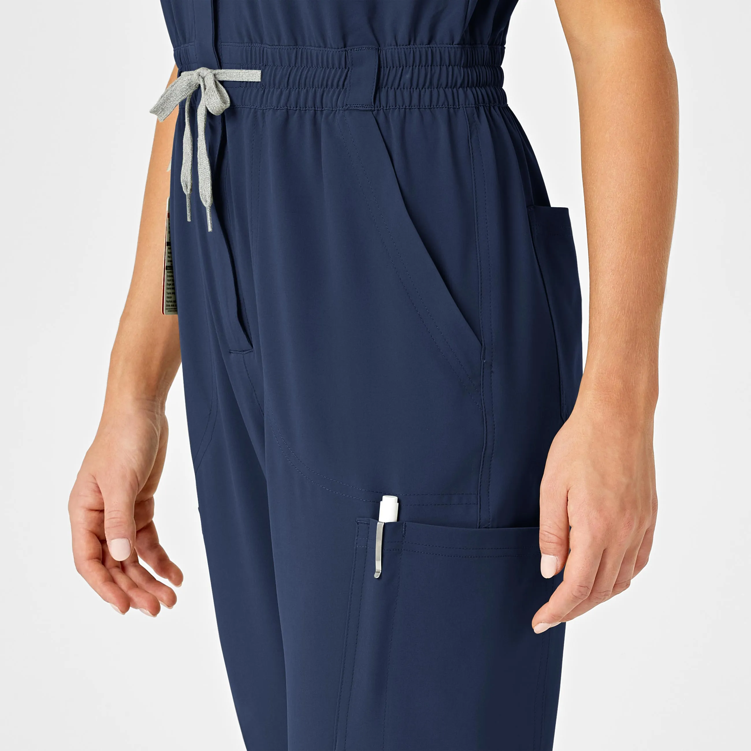 RENEW Women's Zip Front Jumpsuit - Navy