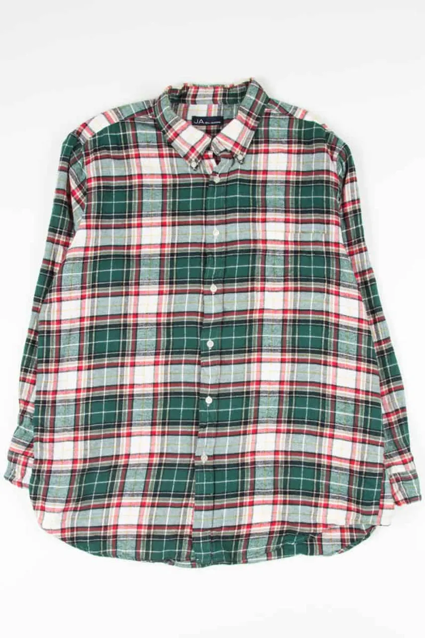 Soft Classic Green Vintage Flannel 2527