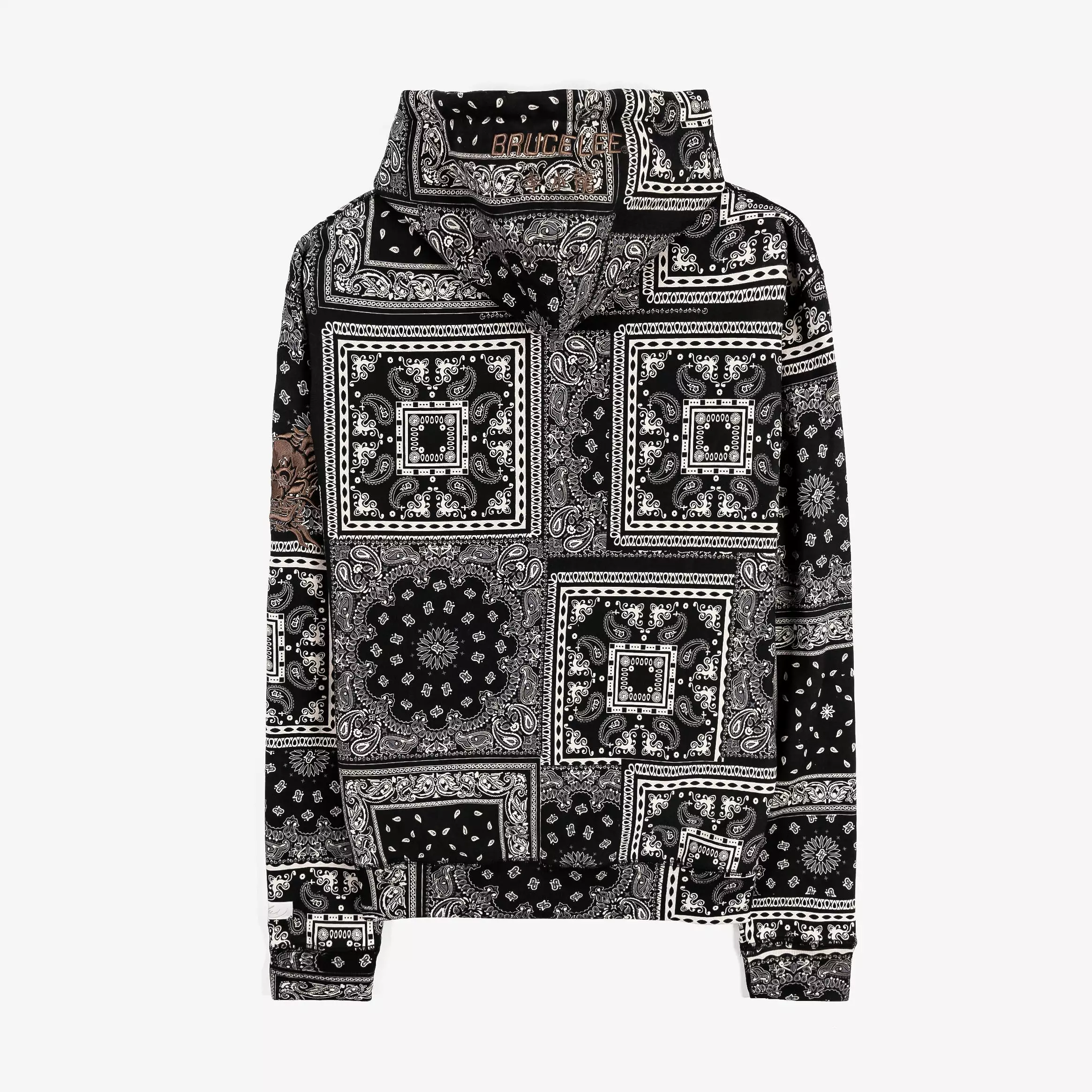 SP x Bruce Lee Paisley Pullover Mens Hoodie (Black/White)