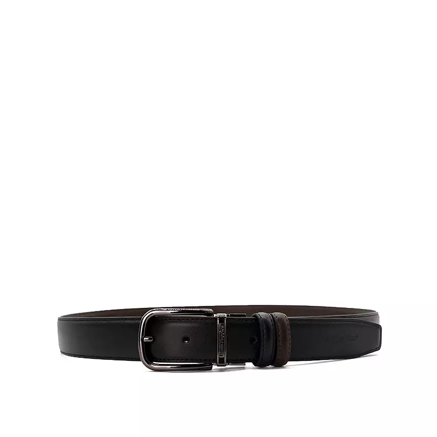 Talon Pin Clip Reversible Men's Belt - Black & Dark  Brown