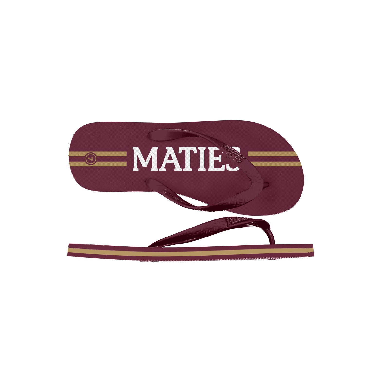 The Matie Men's Plakkie (Maroon and White)