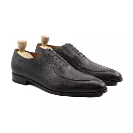 Torun - Men's Black Pebble Grain Wholecut Shoe