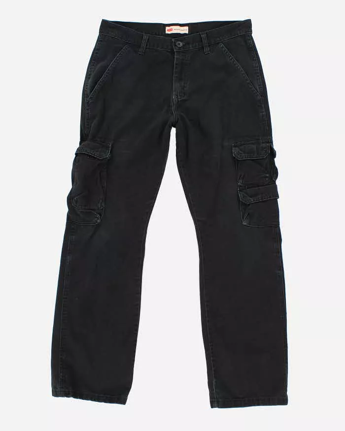 Vintage Men's Black Wrangler Cargo Pants - W30 L30