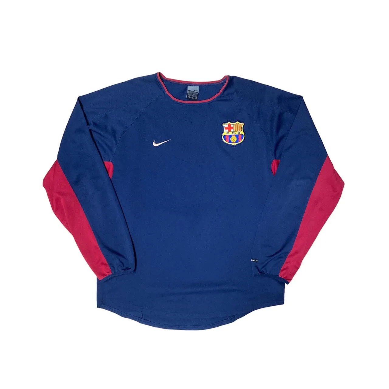 Vintage Nike Barcelona Dri-Fit Long Sleeve Training Jersey