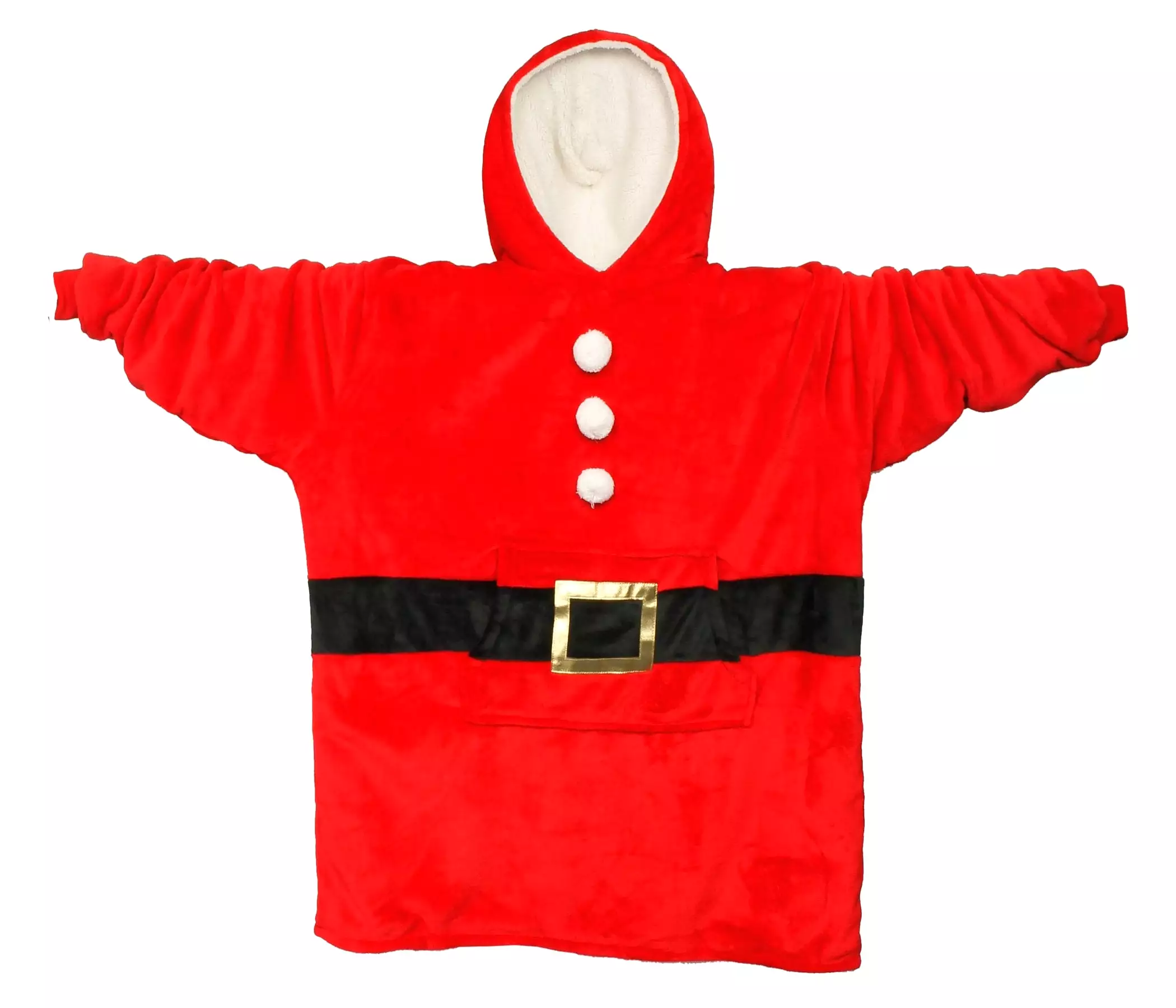 Xact Christmas/ Xmas Adults Hoodie Winter Wearable Blanket - Sherpa Fleece Lined Hood & Body